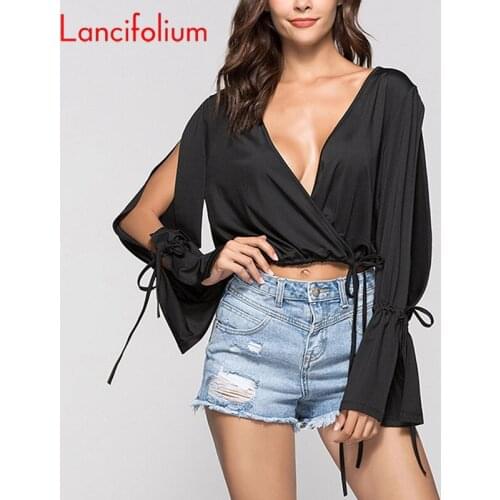 Lancifolium Blouses With Sleeves