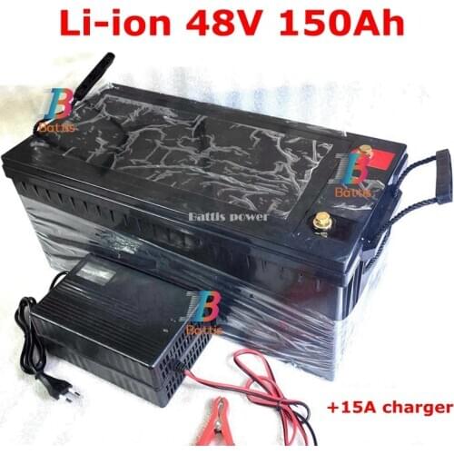 48v 150AH li-ion Lithium Replace power wall battery 48v 100Ah 5kwh 7kwh for Solar System backup RV EV inverter + 15A charger