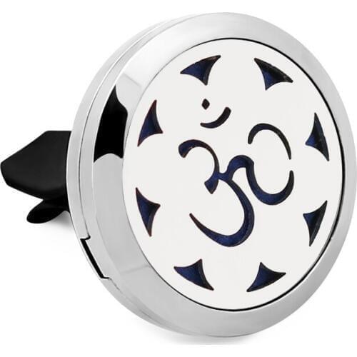 30MM Stainless Steel Car diffuser Locket Magnetic open Essential Oil Diffuser Locket Car High quality