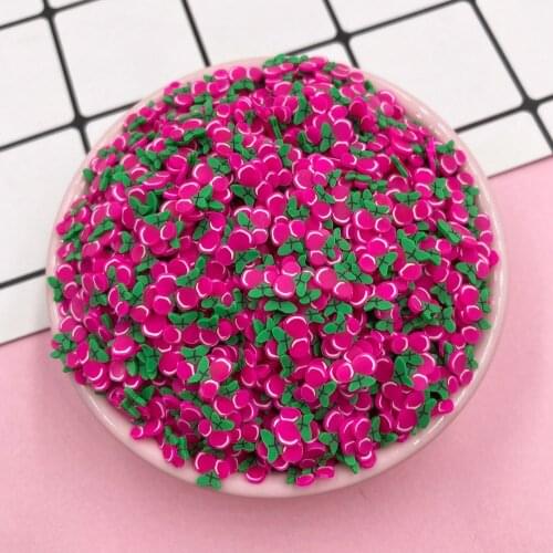 50g Mini 5mm Slices Polymer Hot Clay Sprinkles for Crafts DIY Making Nail Arts Decorations Play Toys Dollhouse Accessories
