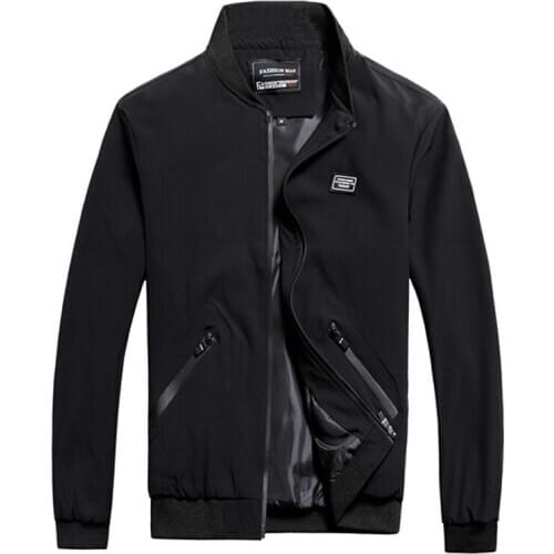 Autumn Winter Mens Bomber Jackets Male Sportswear Motorcycle Mens Thin Slim Fit Outwear Windbreaker Jackets