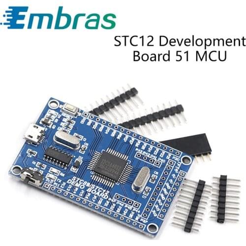 STC12C5A60S2 Core Board STC12 Development Board Dual Serial Port 51 Single-Chip Microcomputer Small Learning Board System Board