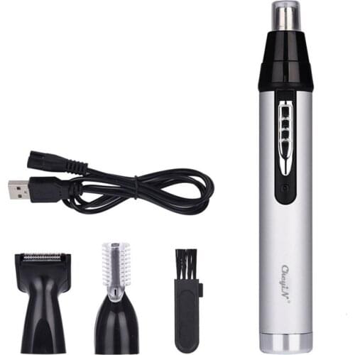 Rechargeable Nose Ear Trimmer Electric Beard Sideburns Eyebrow Razor Cleaner Shaving Hair Removal Shaver Trim Cutter Machine