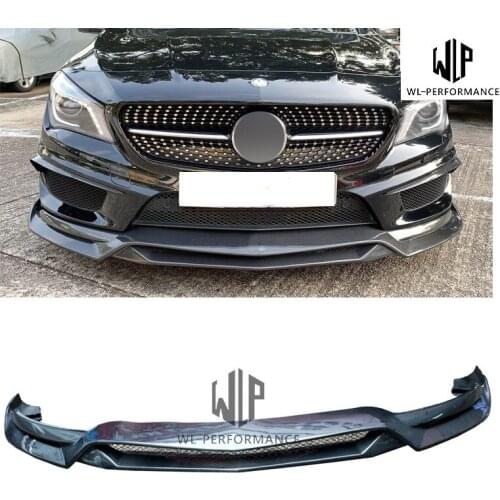 W117 Sports Edition High Quality Carbon Fiber Front Lip Splitter Car Styling Fit For Merceders-Benz CLA Class R1 Style 13-15