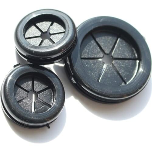 10pcs Rubber wire grommet gasket sheet 25mm flat seal o ring Dust hole plug for Electric box inlet outlet cable holder protector