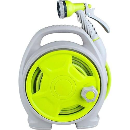 With Spray Gun Reel Pipe Portable Car Wash Tube Garden Mini Hose