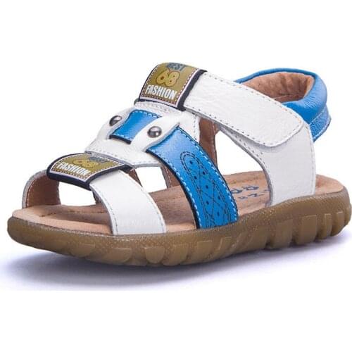 2017 New Summer Kids genuine leather sandals kids shoes boys girls sandals children soft shoes boys casual comfortable sandals