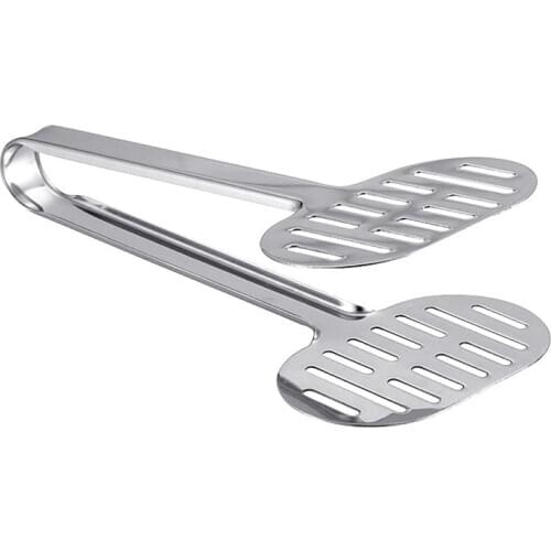 Stainless Steel Turner Tongs Kitchen Double Spatula Bread and Burger Tongs for Cooking Food-Barbecue Clamp Buffet Pliers