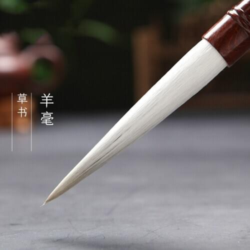 Shuangxi Shanlian Lake pen Yanghao Jiajian thick Guangfeng writing brush flower pole wooden bucket calligraphy regular script
