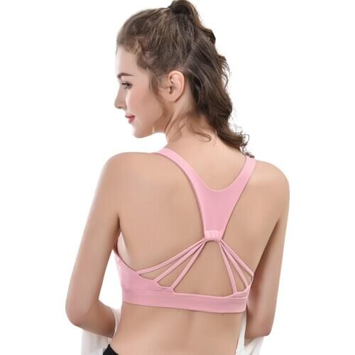 Sports Bra Woman Push Up Yoga Bra Plus Size XL Nylon Solid Breathable Fitness Brassiere Sport Femme Underwear Gym Top Female