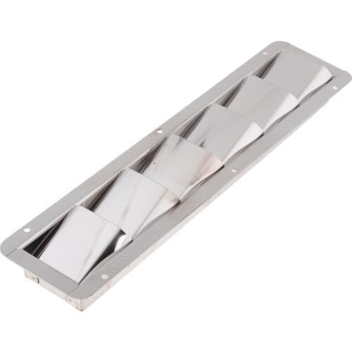 Boat Stainless Steel Louver Vent 6 Slots Louvered Ventilation Air Vent Cover