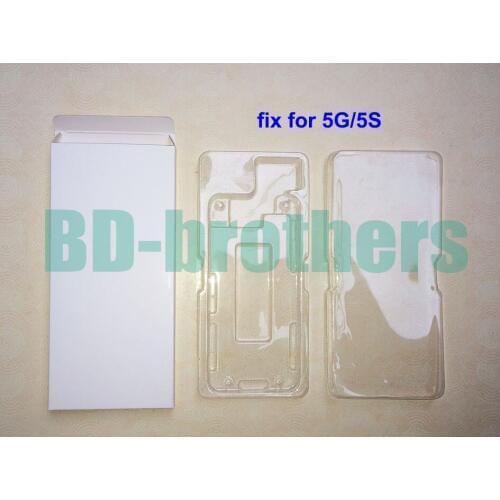 Wihte Paper Box with Inside Plastic for iPhone 5G 5S LCD Screen Digitizer Protective Packing Package Wrapping 100sets
