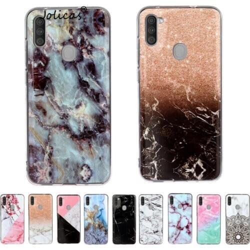 Geometric Shape Shell Cases For carcaso Samsung A11 Protector Soft TPU Cover sFor Telefoon Samsung Galaxy armor M11 saumsung