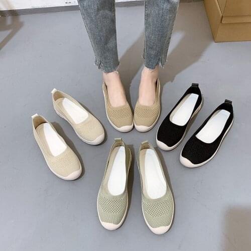 Womens shoes light sports shoes breathable casual shoes outdoor sliding socks shoes single shoes