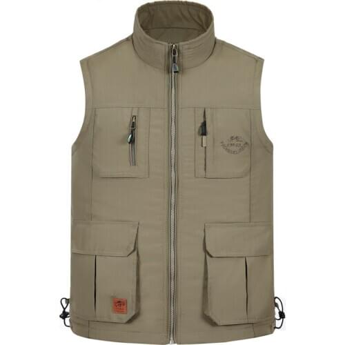Summer 2019 Quick-Drying Multi Pockets Photography Vest Men Casual Outdoor Sports Waistcoat Sleeveless Jacket Male Korean Style