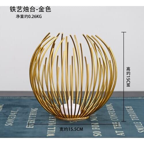 Gold Modern Candle Holders Decor Nordic Black Candle Holder Table Centerpiece Candlestick Bougeoir Nordic Decoration Home AD50CH