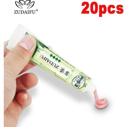 20pcs Zudaifu Psoriasis Cream Psoriasis Skin Cream Dermatitis Eczematoid Eczema Ointment Treatment YIGANERJING Cream No Box