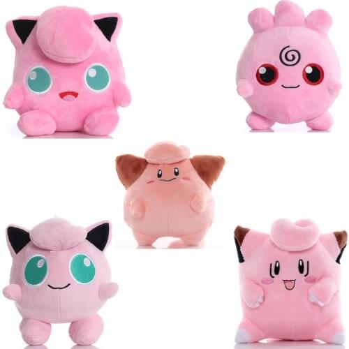 5pcs/lot 15cm TAKARA TOMY Pokemon Jigglypuff Cleffa Igglybuff Clefairy Plush Stuffed Toys Doll Soft Toy Gifts for Children Kids