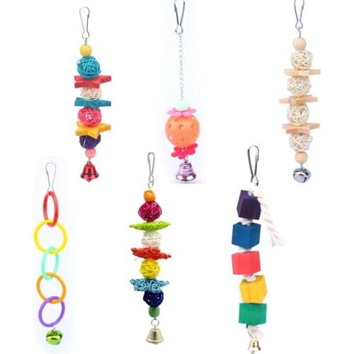 African Grey Parrots Toys For Bird Cockatiel And Pets Cage Accessories Perch Budgie Parakeet Decoration valkparkieten speelgoed