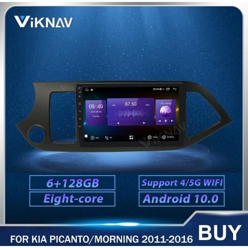128G Android Car Radio GPS Navigation for Kia Picanto Morning 2011-2016 LHD Car multimedia Player head unit Stereo Recorder