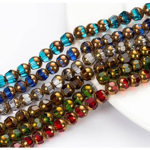 Free shipping 8mm Rondelle Austria faceted ceramics Crystal Glass Beads Loose Spacer Round Beads DIY Jewelry Making For Bracelet