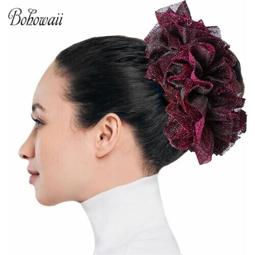 BOHOWAII Muslim Fashion Hijab Accessories Hairbands for Women Diademas Bling Headband New Style Elastici Per Capelli