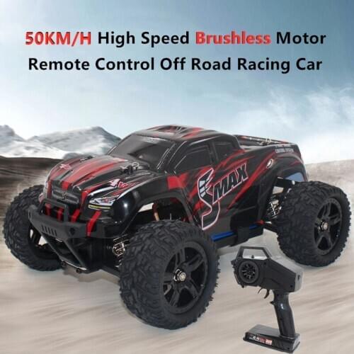 Big Foot 50KM/H High Speed RC Off Road Car 4WD Brushless Power Splash-Proof ESC Shock Absorb Alloy Made Electric Buggy Model Toy