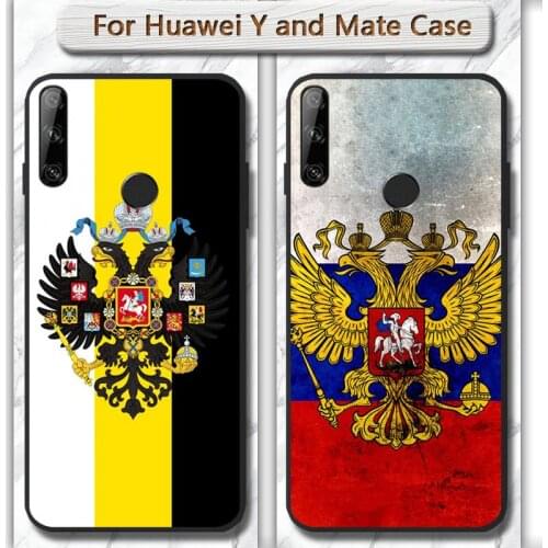 Russia Flag Coat of Arms Phone Case Cover for huawei mate 9 10 20 30 pro lite X Y5 6 7 9 prime Enjoy 7