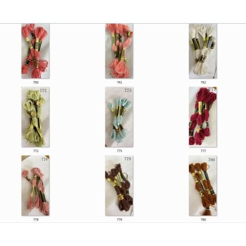 Two labels 10 pieces cross stitch threads cross stitch embroidery thread Custom threads colors 05