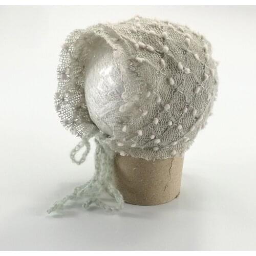 Clearance! 3pcs/Set Handcraft Soft Small Bobble Baby Bonnet Newborn Photography Props Infant Hat for Photo Shooting Accessories