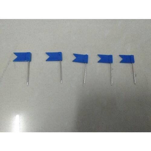 Blue Flag Nails Plastic material map marking decoration nails 1.8*3.6 cm