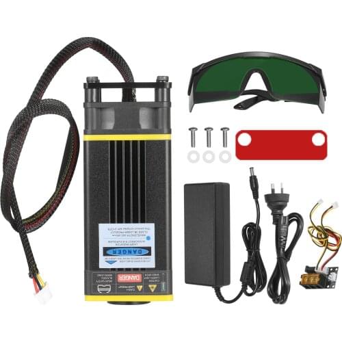 KKmoon 2/3 PIN Cable Laser Module Fixed Focal Length Laser Head Cutting Module for Laser Engaver CNC Mill Wood Router 3D Printer