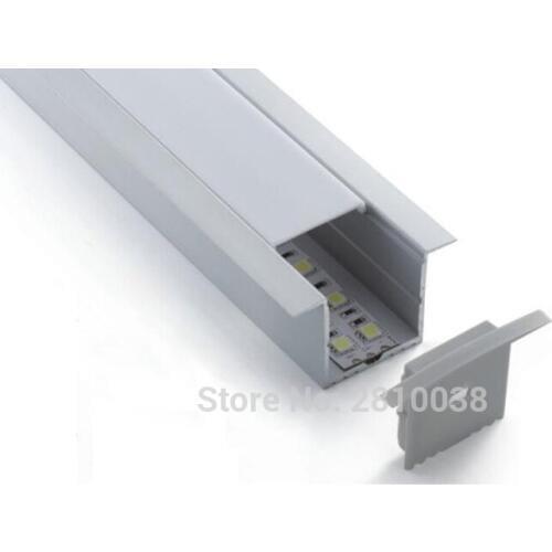 50 X 2M Sets/Lot T shape extruded led profile light and 35mm tall rectangle type led aluminum profile channels for wall lamps