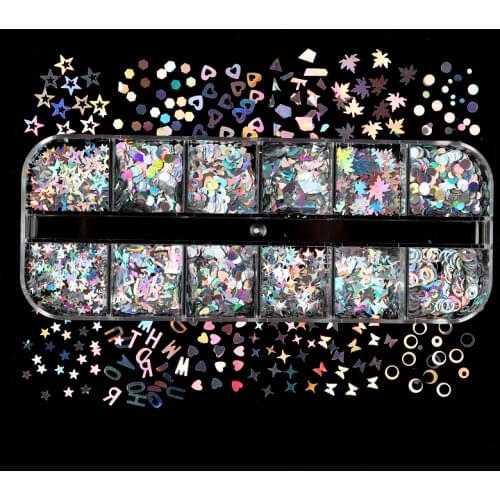 Resin Glitter Holographic Stars Nail Sequins Laser Silver Chameleon Flakes Resin Shaker Filler Filling Glitter Jewelry Making