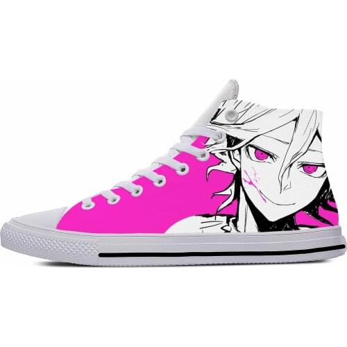 Anime Manga Game Danganronpa Nagito Komaeda Funny Casual Cloth Shoes High Top Lightweight Breathable 3D Print Men women Sneakers