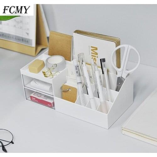 Multifunction Desktop Shelf Storage Rack Shelves Case Box Book Holder with Drawers Makeup Organizer Display Home Decoration
