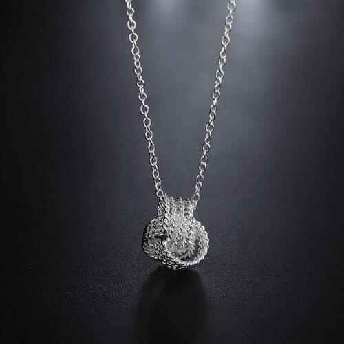 Fashion 925 Sterling Silver Staggered Tennis Pendants And Necklaces For Women Wedding Party Vintage Jewelry Gifts Free Shipping