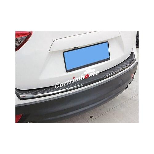 Outer Rear Bumper Protector Back Door Boot Trim For Mazda CX-5 CX5 2012 - 2016