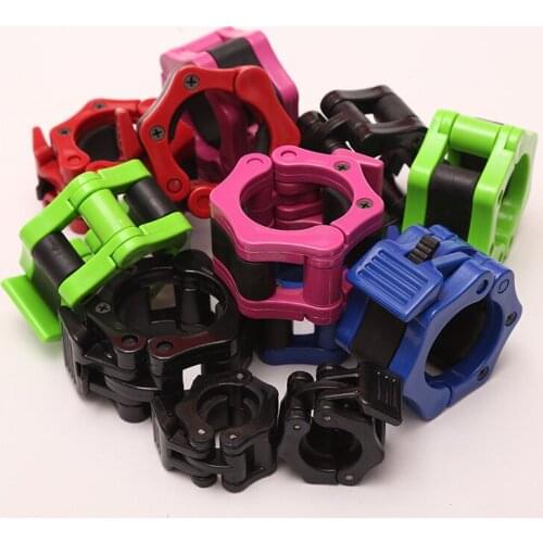 Nylon Safety Dumbbell Bar Buckle Professional Fast Olympic Head Top-grade 5CM Plastic Clasp Fitness Exercise Gym Accessories
