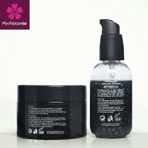 PURC New arrivals Caviar Extract Chronologiste Luxury Hair Treatment Set Make Hair More Soft / Smooth / Shine Best hair care set