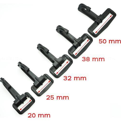 Olecranon hook Plastic Snap Hooks Rocker Style For Backpack Strap Paracord Lanyard Buckles Webbing 20mm 25mm 30mm 38mm 50mm