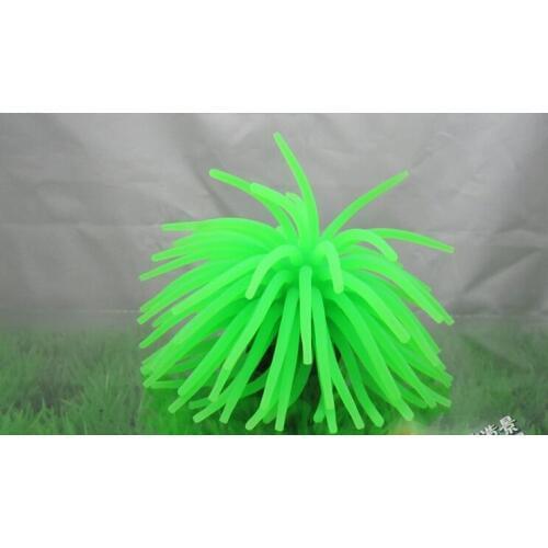 Wholesale 12*7CM artificial aquarium decoration silicone elasticity emulational coral Aquatic Pet Supplies Free shipping