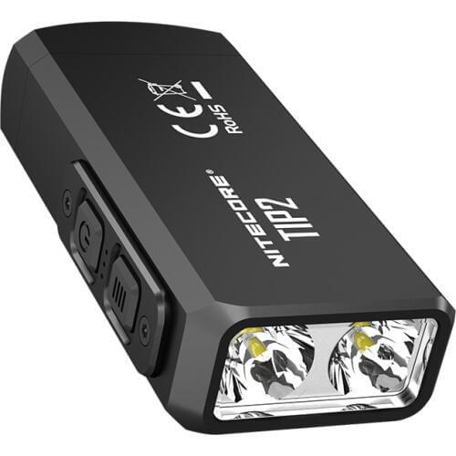 2019 NITECORE TIP2 Mini LED Flashlight CREE XP-G3 S3 720 Lumen Keychain Flashlight with Battery +USB Rechargeable Flashlight