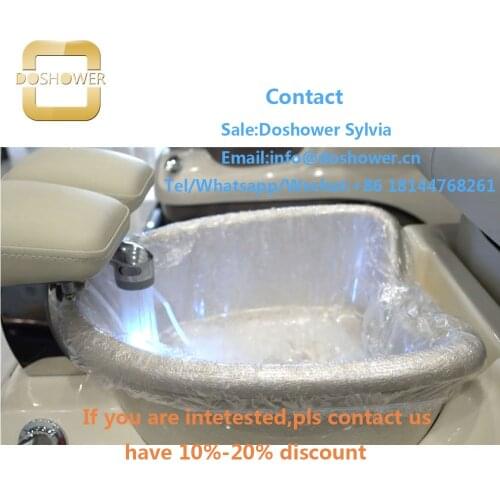 Spa liner with pedicure chair liner seat for air jet disposable liner