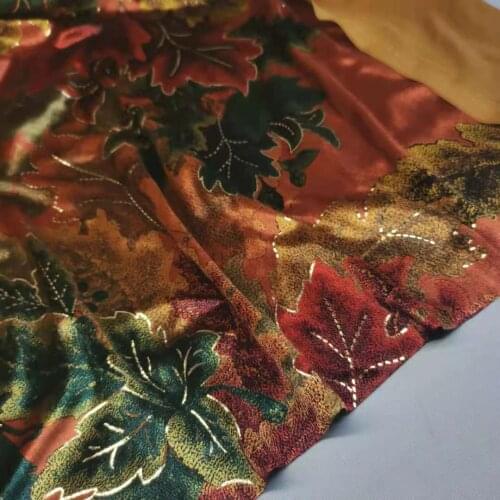 Luxury Stretchy Velvet Fabric For Dress Velour Shirt Soft Comfortable Bronzing Material