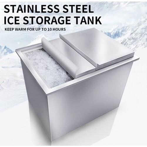 Coffee shop special ice storage 304 stainless steel milk tea shop water bar KTV bar Internet cafe ice storage tank
