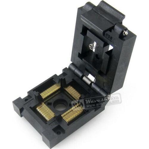 IC51-0804-956-2 IC51-0804-956 Yamaichi IC Test Socket Programming Adapter 0.65mm Pitch QFP80 TQFP80 FQFP80 PQFP80 package
