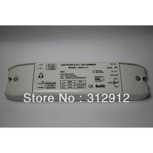 0-10V/1-10v LED decoder;0-10V/1-10v/push dim signal/DC12-24V input;10A*1 CH PWM output
