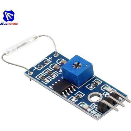 Diymore Reed Sensor Module Magnetron Board Switch MagSwitch for Arduino Digital Switch Output DC 3.3V 5V