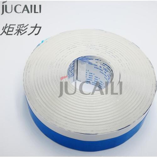 Jucaili 1 PC xp600/DX5/DX7 printer long date cable 26pins,pitch 1.00mm B large format machine data cable for Senyang board